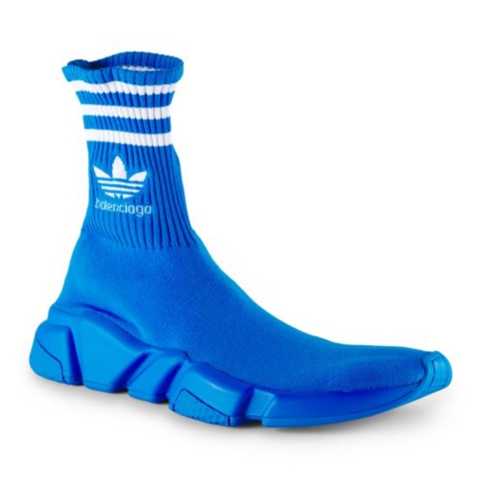 Balenciaga Adidas Sock sneakers in blue - Picture 3 of 11